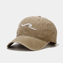 Load image into Gallery viewer, Hat Women's Washed Old Three-dimensional Wave Embroidery