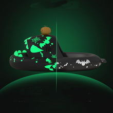 Load image into Gallery viewer, Halloween And Christmas Shoes Ins Luminous Shark Slippers Couple Men Women House Shoes Non-slip Bathroom Slippers Home