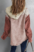 Load image into Gallery viewer, Snap Front Hooded Corduroy Shacket