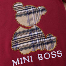 Load image into Gallery viewer, Plaid Bear Graphic MINI BOSS Graphic Jumpsuit