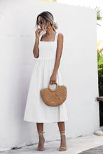Load image into Gallery viewer, Square Neck Backless Dress