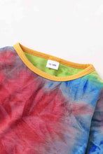 Cargar imagen en el visor de la galería, Conjunto de chándal y top con efecto tie-dye para niños