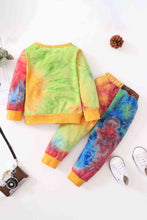 Cargar imagen en el visor de la galería, Conjunto de chándal y top con efecto tie-dye para niños