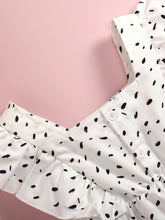 Load image into Gallery viewer, Girls Mixed Print Flutter Sleeve Dress