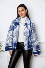 Load image into Gallery viewer, Printed Long Sleeve Winter Coat with Pockets