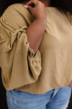 Load image into Gallery viewer, ODDI Blow Me Away Full Size Run Balloon Sleeve Blouse