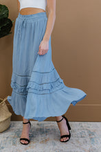 Load image into Gallery viewer, Doe & Rae First Sight Tiered Maxi Skirt