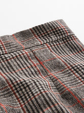 Load image into Gallery viewer, Mid Length Mini Plaid Zip Back Skirt