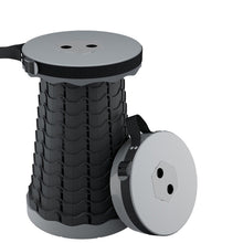 Load image into Gallery viewer, Travel Folding Stool Portable Outdoor Adjustable Retractable Stool Contracting Shoe Changing Seat Fishing Elderly Walking Stool