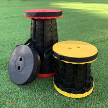 Load image into Gallery viewer, Travel Folding Stool Portable Outdoor Adjustable Retractable Stool Contracting Shoe Changing Seat Fishing Elderly Walking Stool