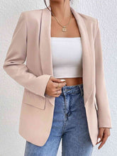 Load image into Gallery viewer, Shawl Collar Long Sleeve Blazer