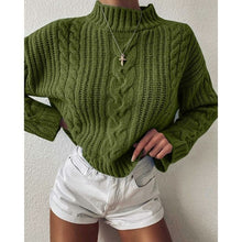 Load image into Gallery viewer, solid color new crochet sweater