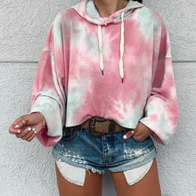 Load image into Gallery viewer, Loose Tie-dye Printed Long Sleeve Sweatshirt