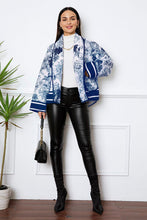 Load image into Gallery viewer, Printed Long Sleeve Winter Coat with Pockets