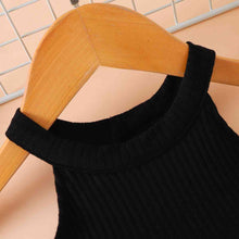 Load image into Gallery viewer, Ribbed Sleeveless Tulle Dress