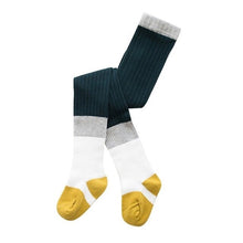 Load image into Gallery viewer, Soft Cotton Girls Two-Tone Colored Tights