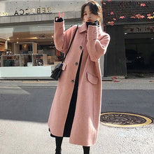Load image into Gallery viewer, Women's Long Length Wool Casual Coat