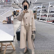 Load image into Gallery viewer, Women's Long Length Wool Casual Coat