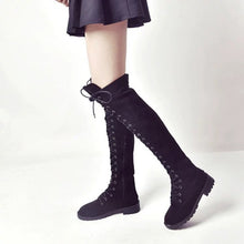 Load image into Gallery viewer, Winter Women Boots Leather Women Over The