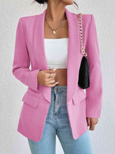 Cargar imagen en el visor de la galería, Blazer de manga larga con cuello chal