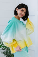 Load image into Gallery viewer, Zenana Hello Summer Full Size Run Ombre Cropped Sweatshirt