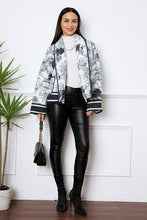 Load image into Gallery viewer, Printed Long Sleeve Winter Coat with Pockets