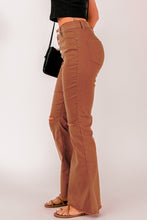 Load image into Gallery viewer, High Waist Button Fly Flared Jeans