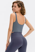 Load image into Gallery viewer, Low-Back Cropped Yoga Tank