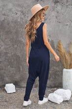 Load image into Gallery viewer, Sleeveless Pocketed Harem Jumpsuit