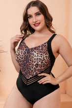 Load image into Gallery viewer, Full Size Two-Tone One-Piece Swimsuit