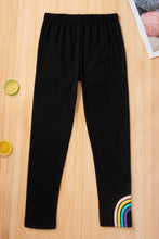 Load image into Gallery viewer, Girls Rainbow Graphic Top and Solid Pants Set
