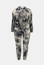 Load image into Gallery viewer, Full Size Tie-Dye Hoodie and Drawstring Joggers Set