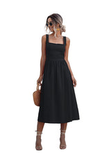 Load image into Gallery viewer, Square Neck Backless Dress