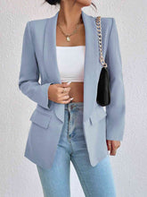 Cargar imagen en el visor de la galería, Blazer de manga larga con cuello chal