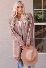 Load image into Gallery viewer, Heathered Open Front Longline Cardigan