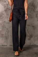 Load image into Gallery viewer, Ribbed Knit Tank and Drawstring Waist Pants Set