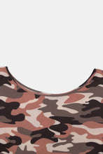 Load image into Gallery viewer, Plus Size Camouflage Top and Leggings Set