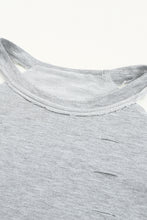 Load image into Gallery viewer, Halloween Graphic Cold-Shoulder Distressed Sweatshirt