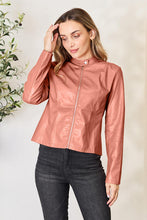 Load image into Gallery viewer, Mock Neck Zip Up Jacket
