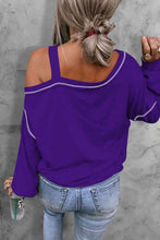 Load image into Gallery viewer, Tiger Graphic Long Sleeve Asymmetrical Neck Top