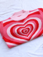 Load image into Gallery viewer, Heart Mock Neck Long Sleeve Sweater