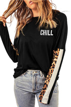 Load image into Gallery viewer, Leopard CHILL Long Sleeve Top