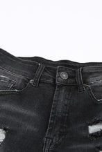 Cargar imagen en el visor de la galería, Pantalones cortos de mezclilla desgastados con dobladillo sin rematar