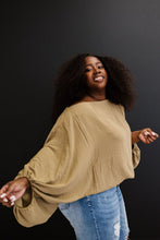 Load image into Gallery viewer, ODDI Blow Me Away Full Size Run Balloon Sleeve Blouse