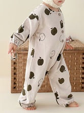 Load image into Gallery viewer, Printed Button Up Dropped Shoulder Jumpsuit