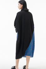 Load image into Gallery viewer, Mixed Print Button Down Midi Shirt Dress with Pockets