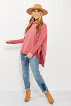 Load image into Gallery viewer, Zenana Love and Cuddles Full Size Cowl Neck Poncho Sweater