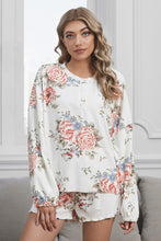 Load image into Gallery viewer, Quarter-Button Top and Drawstring Shorts Loungewear Set