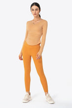 Load image into Gallery viewer, Thumbhole Long Sleeve Pleated Detail Notched Sports Top