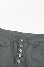 Load image into Gallery viewer, Button Fly Hem Detail Skinny Jeans